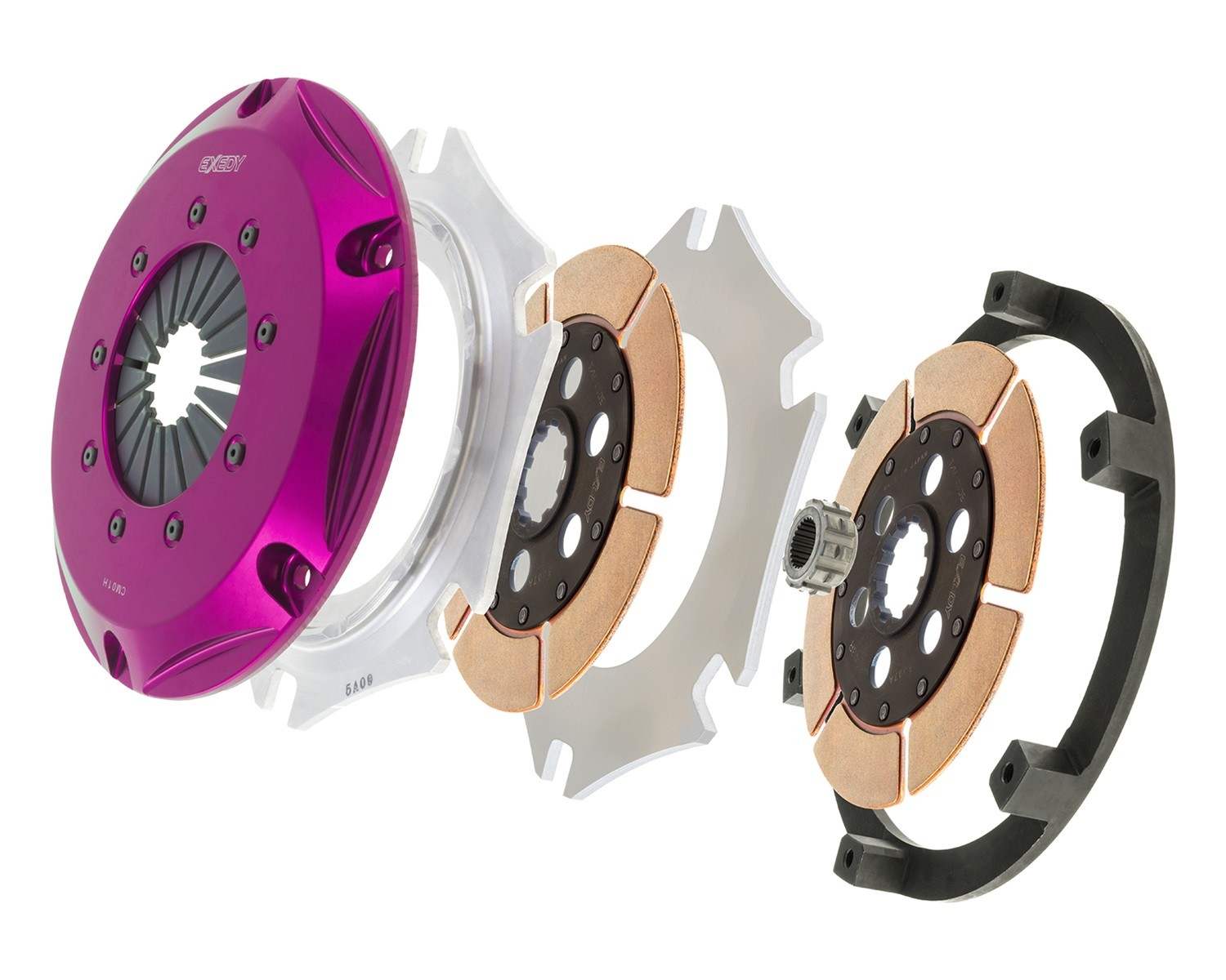 Exedy Universal Builder Series Twin Metallic Clutch Does NOT Incl FW Req'd Custom Clutch Actuation HMR200