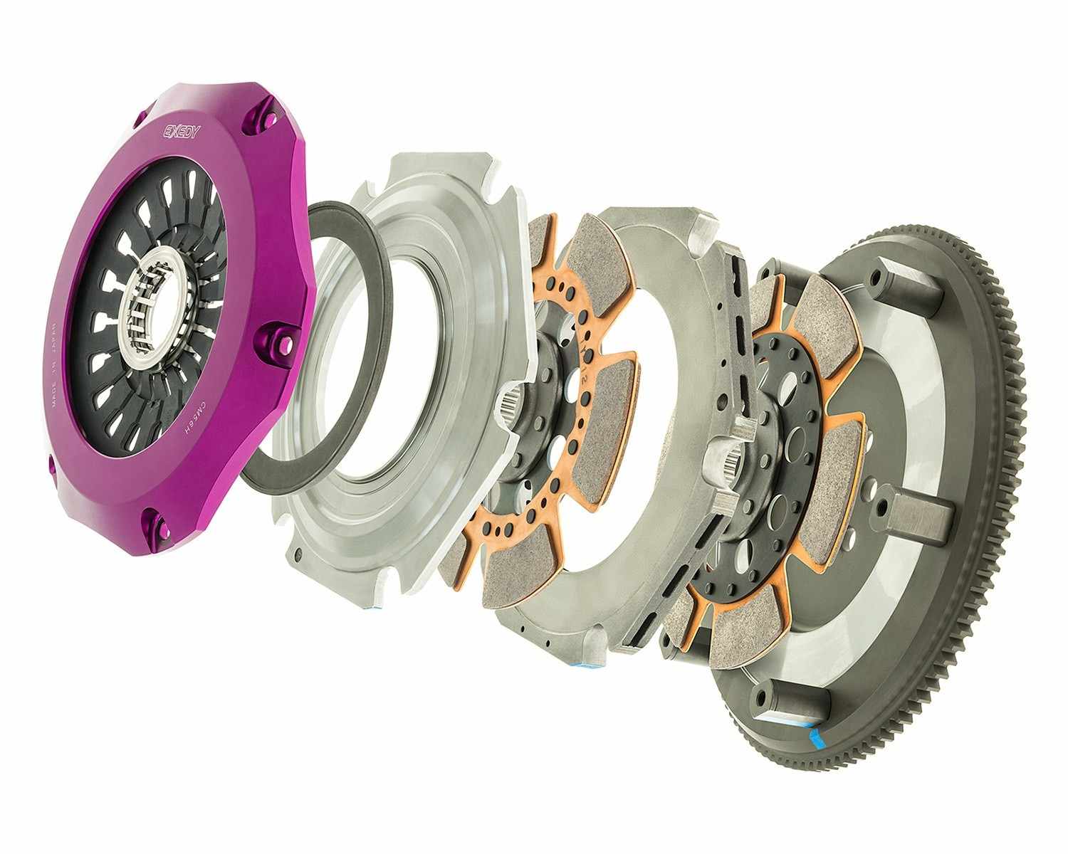 Exedy 96-06 Mitsubishi Lancer Evo (Gen 4-7) Hyper Twin Cerametallic Clutch Rigid Disc Pull Type MM022HR