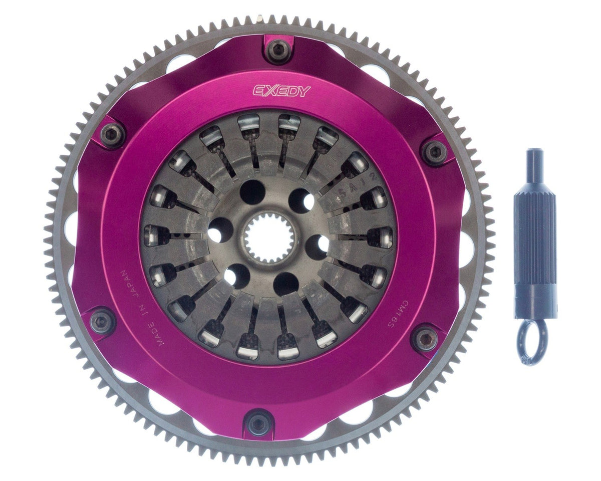Exedy - Carbon Clutch Kit - Twin Disc Solid Hub; Pull Type Clutch; 200M