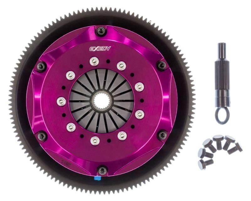 Exedy Racing Stage 4 Twin Metallic Clutch Kit Mazda RX-7 Base 1986-1991