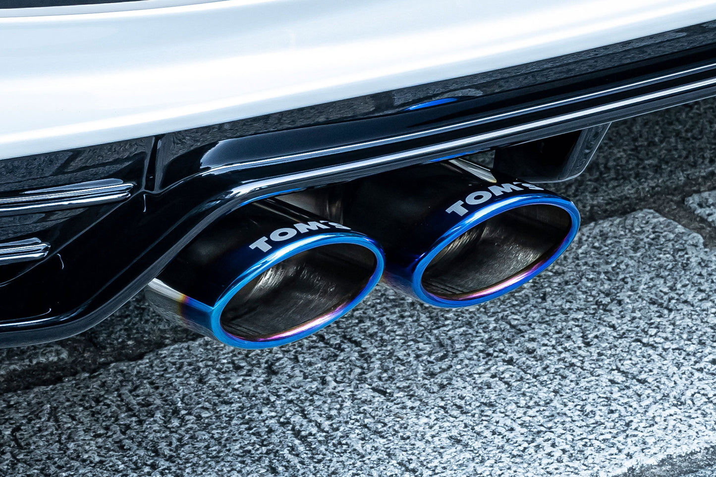 TOM'S Racing Quad Exhaust System (With TOM'S Racing Diffuser) - Toyota Prius (60) 2023+