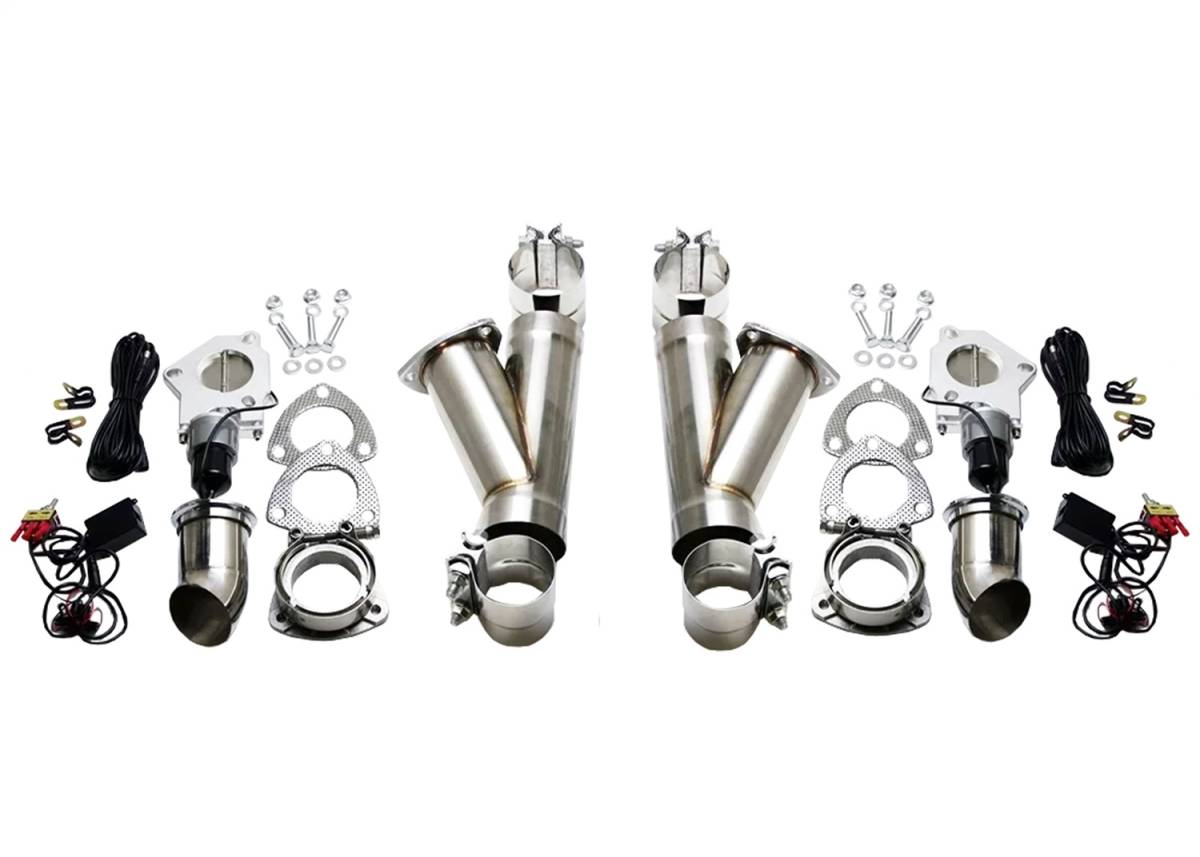 Granatelli Electronic Exhaust Cutout Kit 302535D - SS Slip-Fit