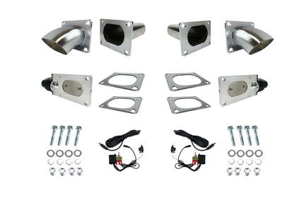 Granatelli Electronic Exhaust Oval Cutout Kit 313530D - Stainless Steel Weld-In