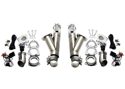 Granatelli Dual Electronic Exhaust Cutout Kit 302522D - SS Slip-Fit : 2.25" inches