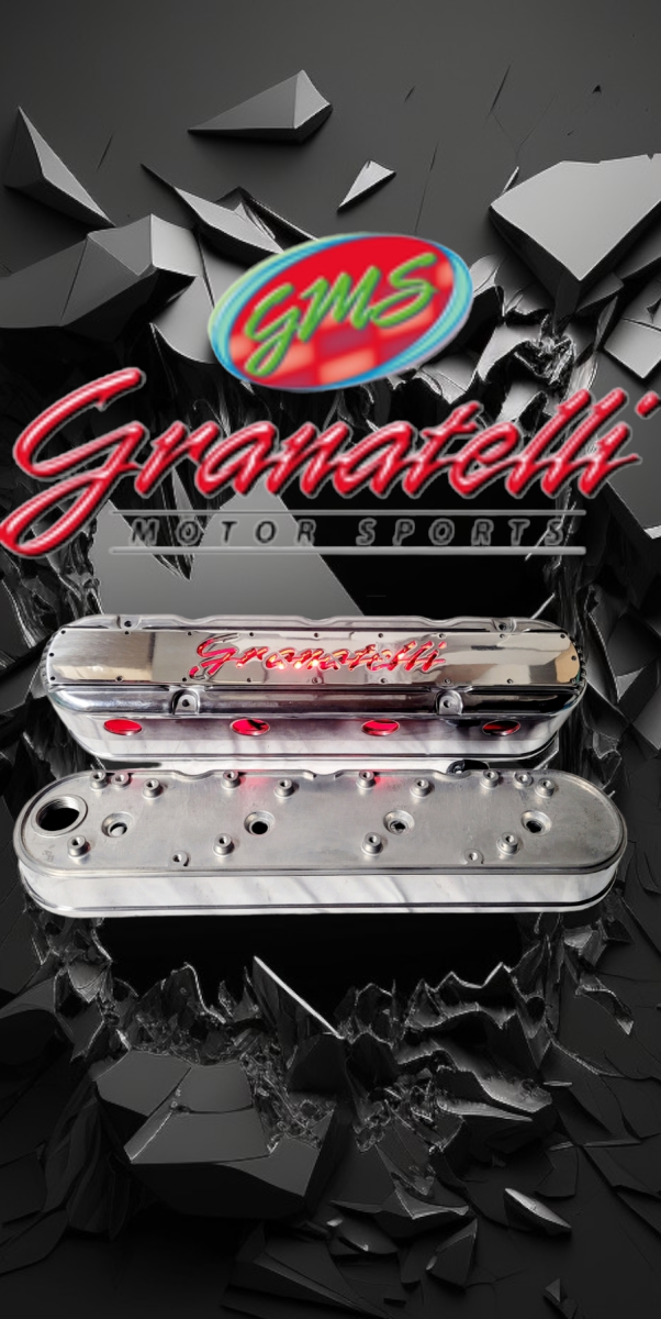 Granatelli LS 2 pc Tall Valve Cover Polished Finish, 4.8, 5.3, 5.7, 6.0, 6.2, 7.0L, Pair
