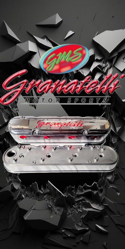Granatelli LS 2 pc Tall Valve Cover Polished Finish, 4.8, 5.3, 5.7, 6.0, 6.2, 7.0L, Pair