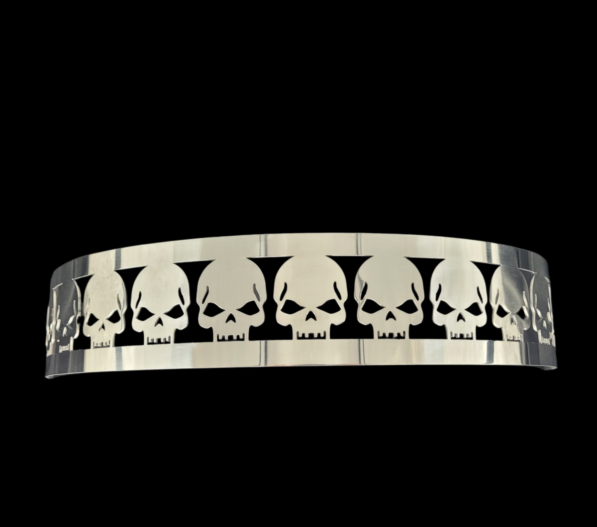 Granatelli Blingz Beauty Bandz, 14" Diameter, 3" Tall Air Cleaner Grill - Skulls