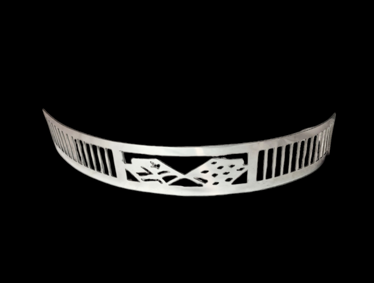 Granatelli Blingz Beauty Bandz, 14" Diameter, 3" Tall Air Cleaner Grill - Checkered Flags