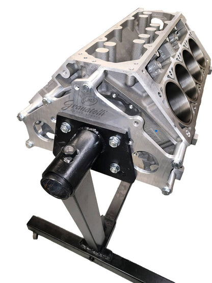 Granatelli Engine Stand Adapter Plate, Billet Aluminum, Chevrolet. SBC, BBC, LT, LS & Duramax