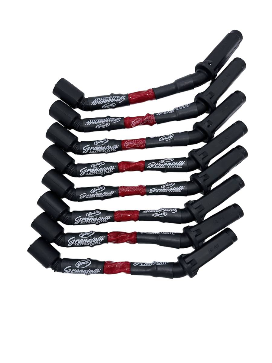 Granatelli "0 ohm" High Performance Spark Plug Wires Red 28-1811HTR