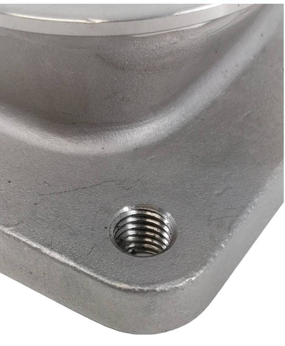 Granatelli Turbo Adapter, Cast. 2.5" V-Band to T3 Housing, Threaded