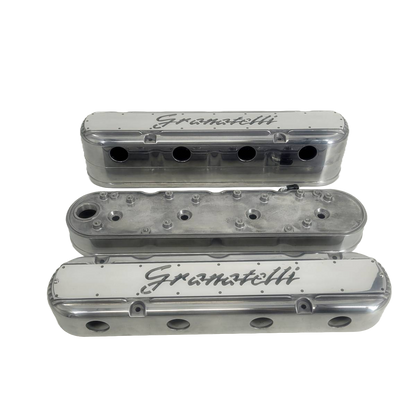 Granatelli LS 2 pc Tall Valve Cover Polished Finish, 4.8, 5.3, 5.7, 6.0, 6.2, 7.0L, Pair