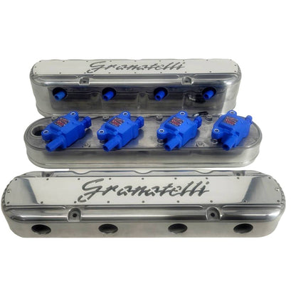 Granatelli LS 2 pc Tall Valve Cover Polished Finish, 4.8, 5.3, 5.7, 6.0, 6.2, 7.0L, Pair
