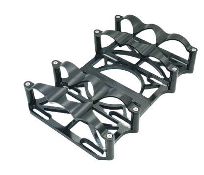Granatelli (2) 6 Volt OPTIMA Battery Tray SET Black