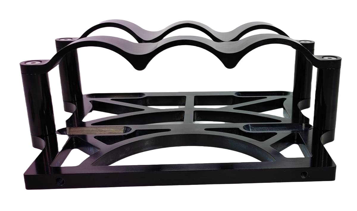 Granatelli 6 Volt OPTIMA Battery Tray - Billet Black