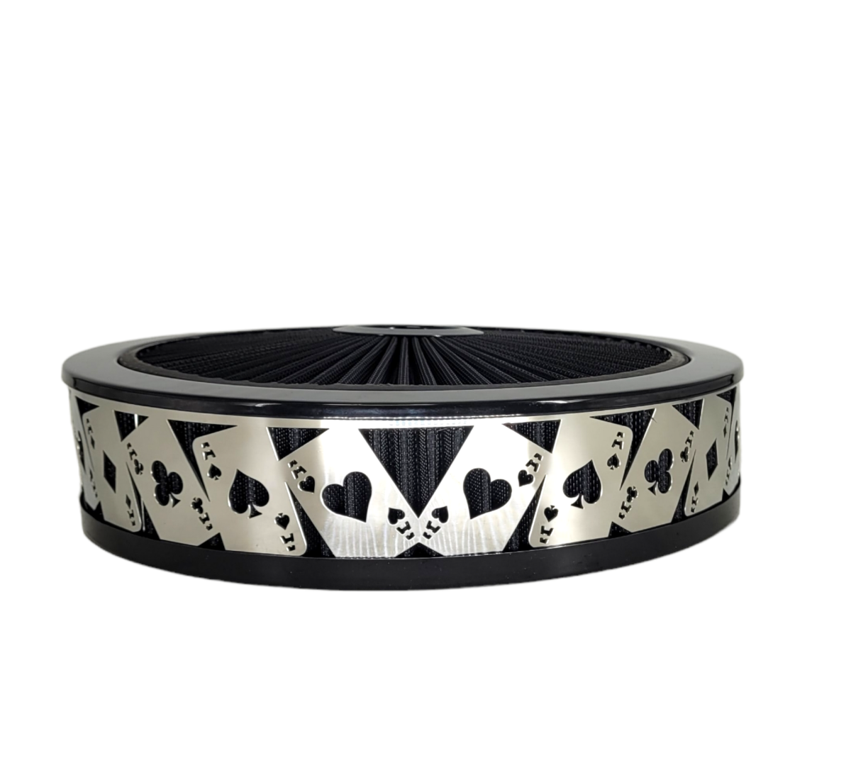 Granatelli Blingz Beauty Bandz Black Air Filter Assembly , Aces Wild