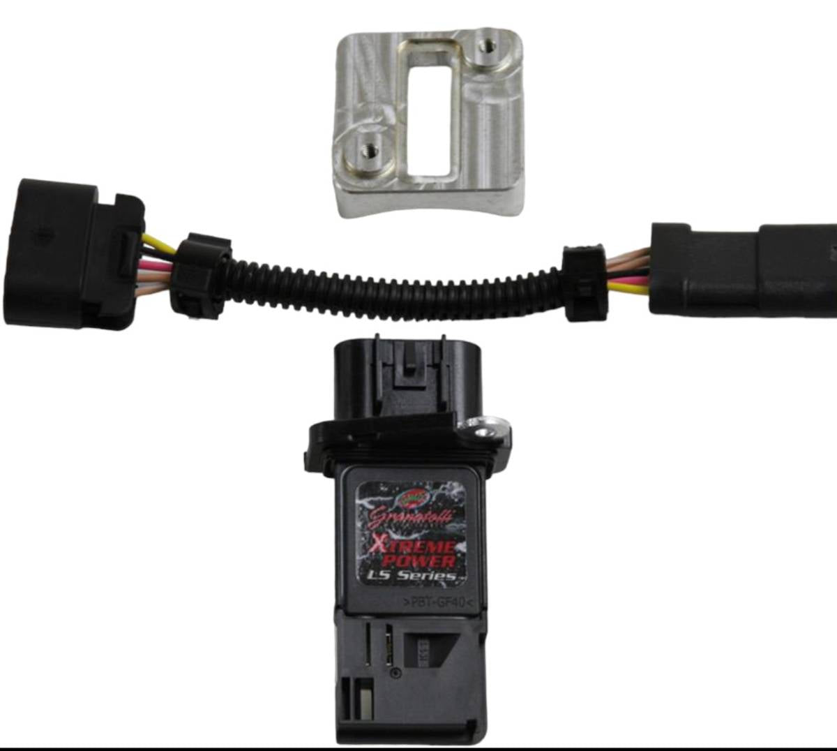 Granatelli GM Series "Weld-On" MAF saddle, 350300 "Slot-in" MAF & 5-PIN to Slot Style GM MAF Jumper Harness