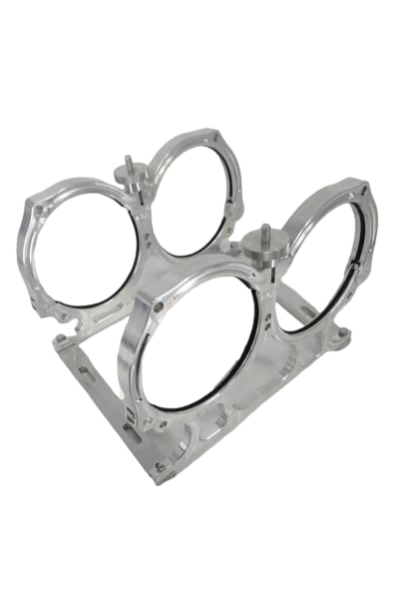 Granatelli Dual Billet Aluminum Nitrous Bottle Bracket. Fits Dual 10/15 lb. & 12 lb. Composite Bottles