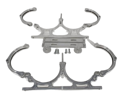 Granatelli Dual Billet Aluminum Nitrous Bottle Bracket. Fits Dual 10/15 lb. & 12 lb. Composite Bottles