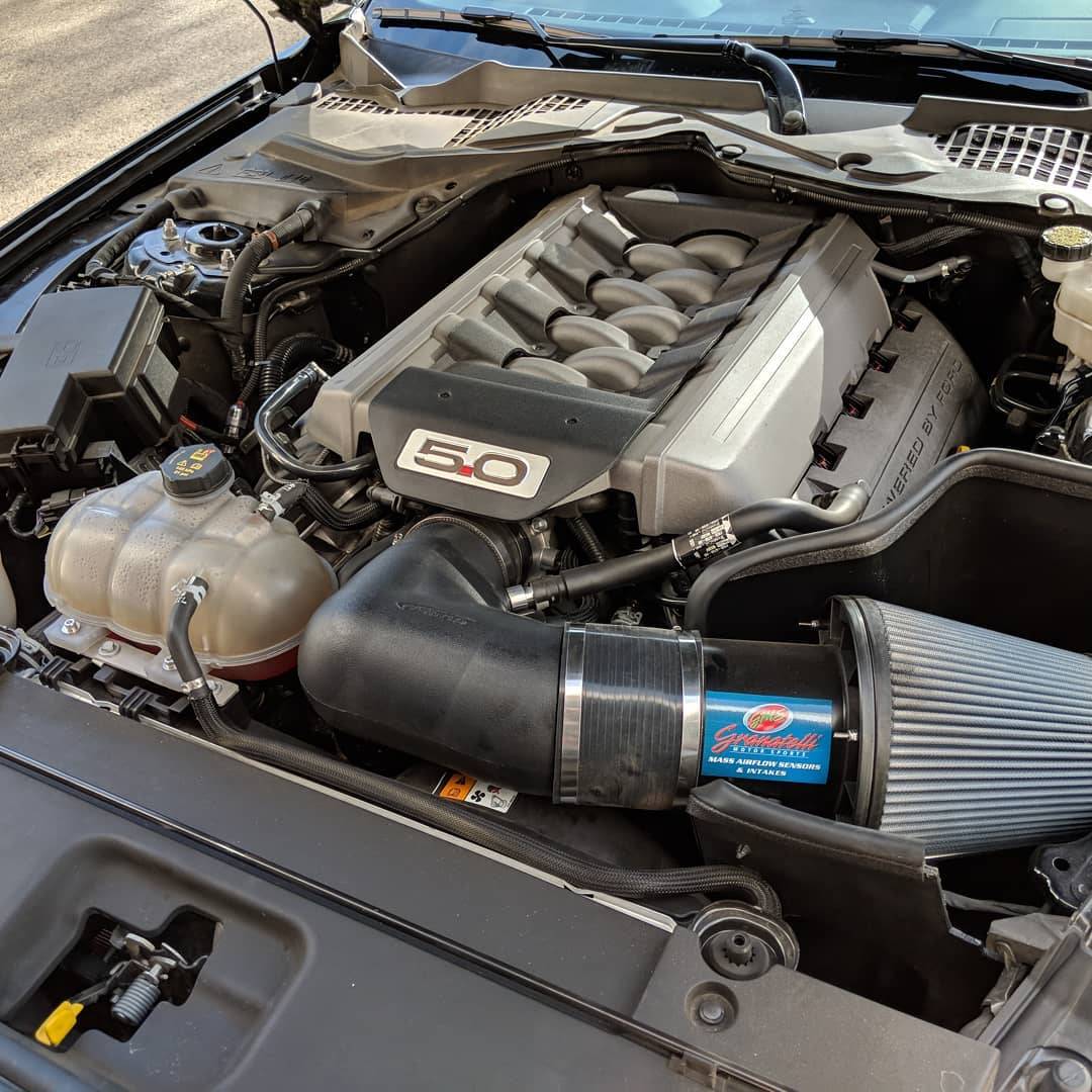 Granatelli 410047NT 5.0L Cold Air Intake Kit without Calibrated MAF for S550 Ford Mustang
