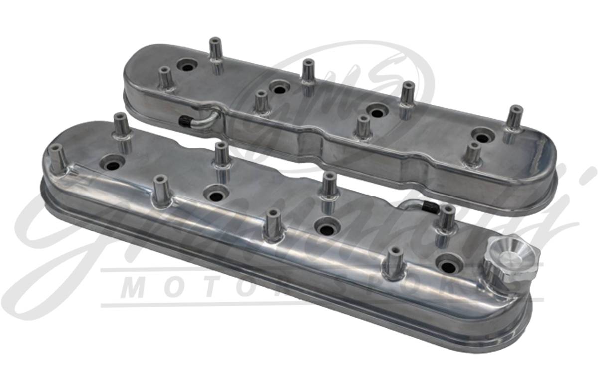 Granatelli LS Tall Valve Cover Polished Finish, 4.8, 5.3, 5.7, 6.0, 6.2, 7.0L, Pair