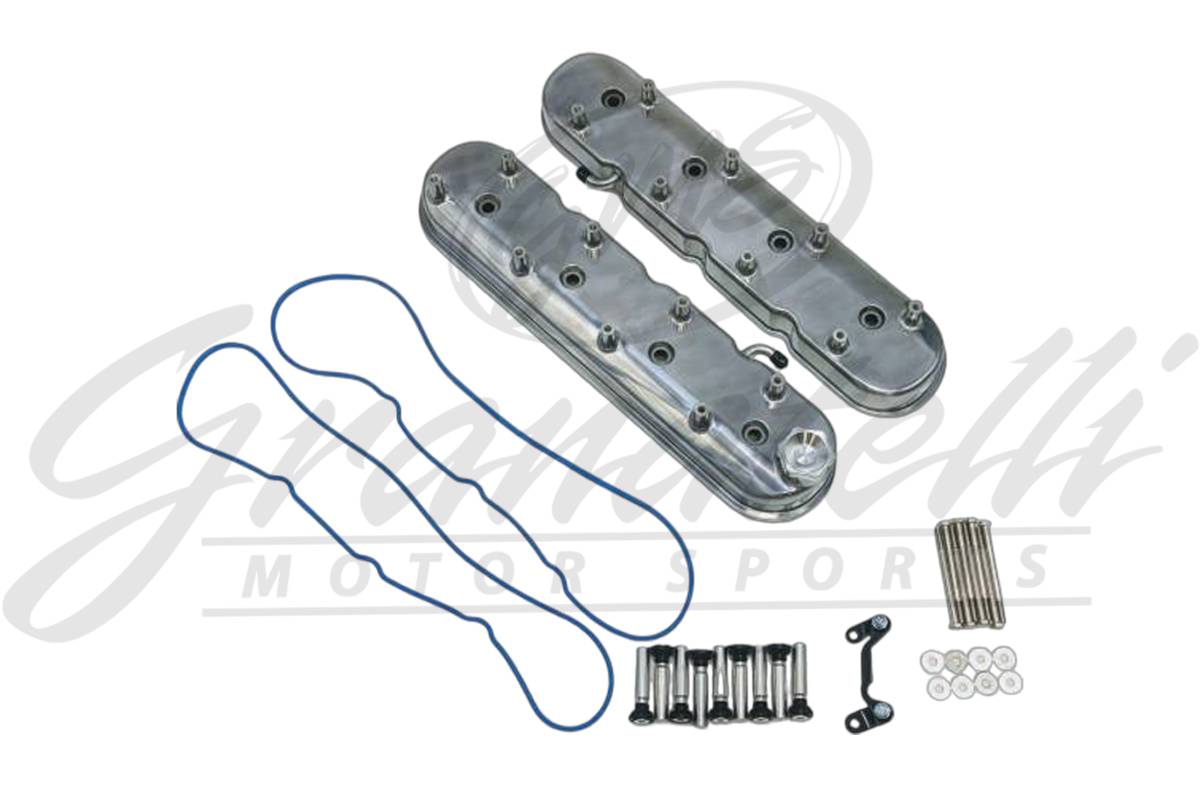 Granatelli LS Tall Valve Cover Polished Finish, 4.8, 5.3, 5.7, 6.0, 6.2, 7.0L, Pair