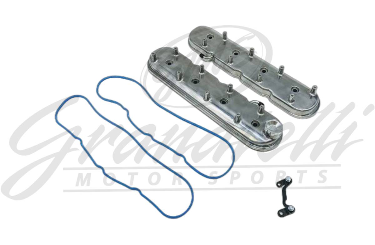 Granatelli LS Valve Cover Polished Finish, 4.8, 5.3, 5.7, 6.0, 6.2, 7.0L, Pair