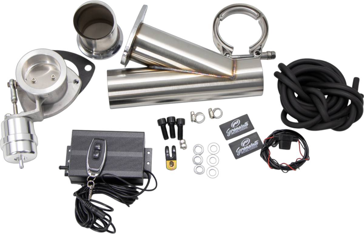 Granatelli Vacuum/Pressure Controlled Electronic Exhaust Cutout Systems - Stainless Steel Slip-Fit 309525K