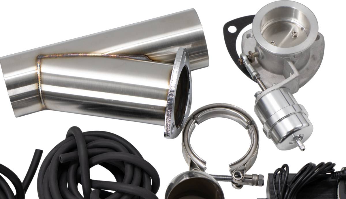 Granatelli Vacuum/Pressure Controlled Electronic Exhaust Cutout Systems - Stainless Steel Slip-Fit 309525K