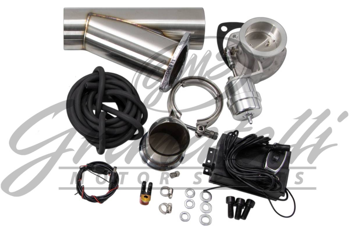 Granatelli Vacuum/ Pressure Controlled Electronic Exhaust Cutout Systems - Stainless Steel Weld-In 309625