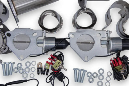 Granatelli Dual Electronic Exhaust Cutout Kit 302525K - SS Slip-Fit : 2.50" inches