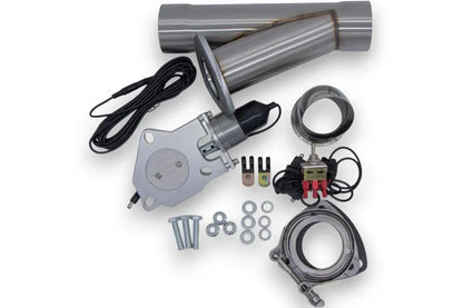 Granatelli Electronic Exhaust Cutout Kit 302530 - Stainless Steel Slip-Fit : 3.00" inches