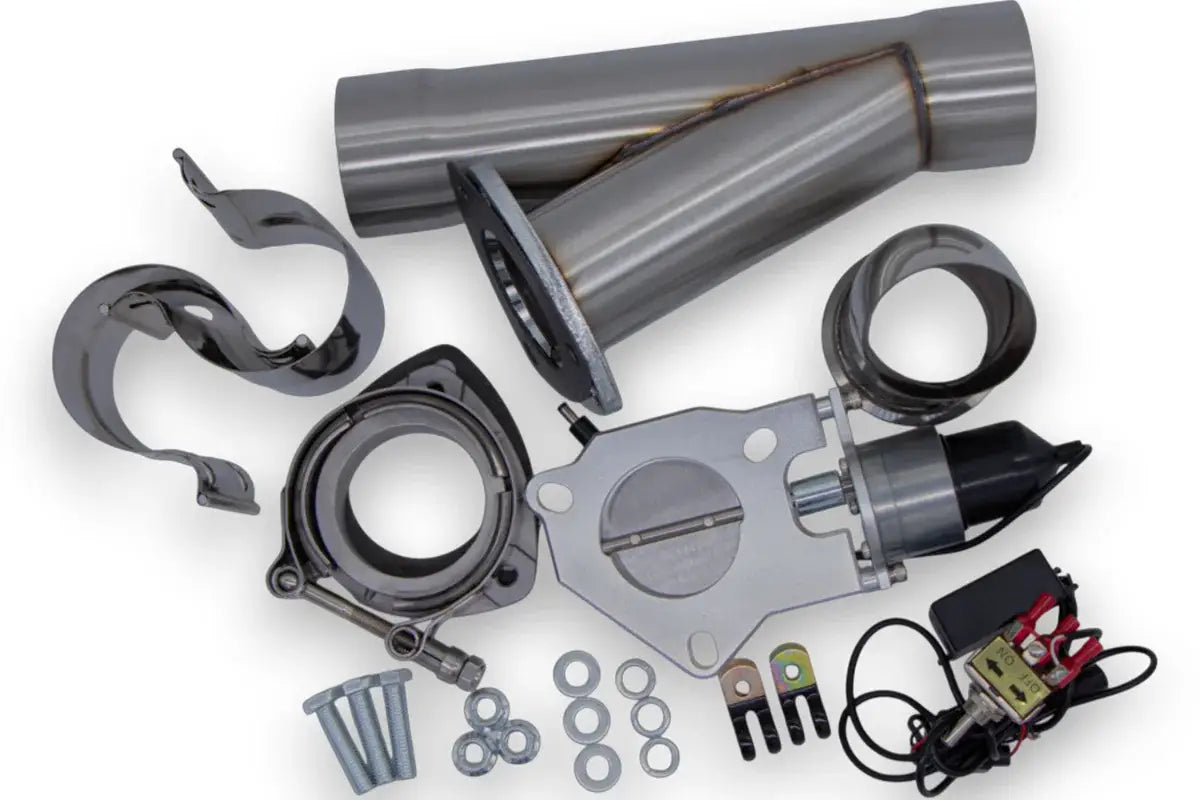 Granatelli Electronic Exhaust Cutout Kit 302530 - Stainless Steel Slip-Fit : 3.00" inches