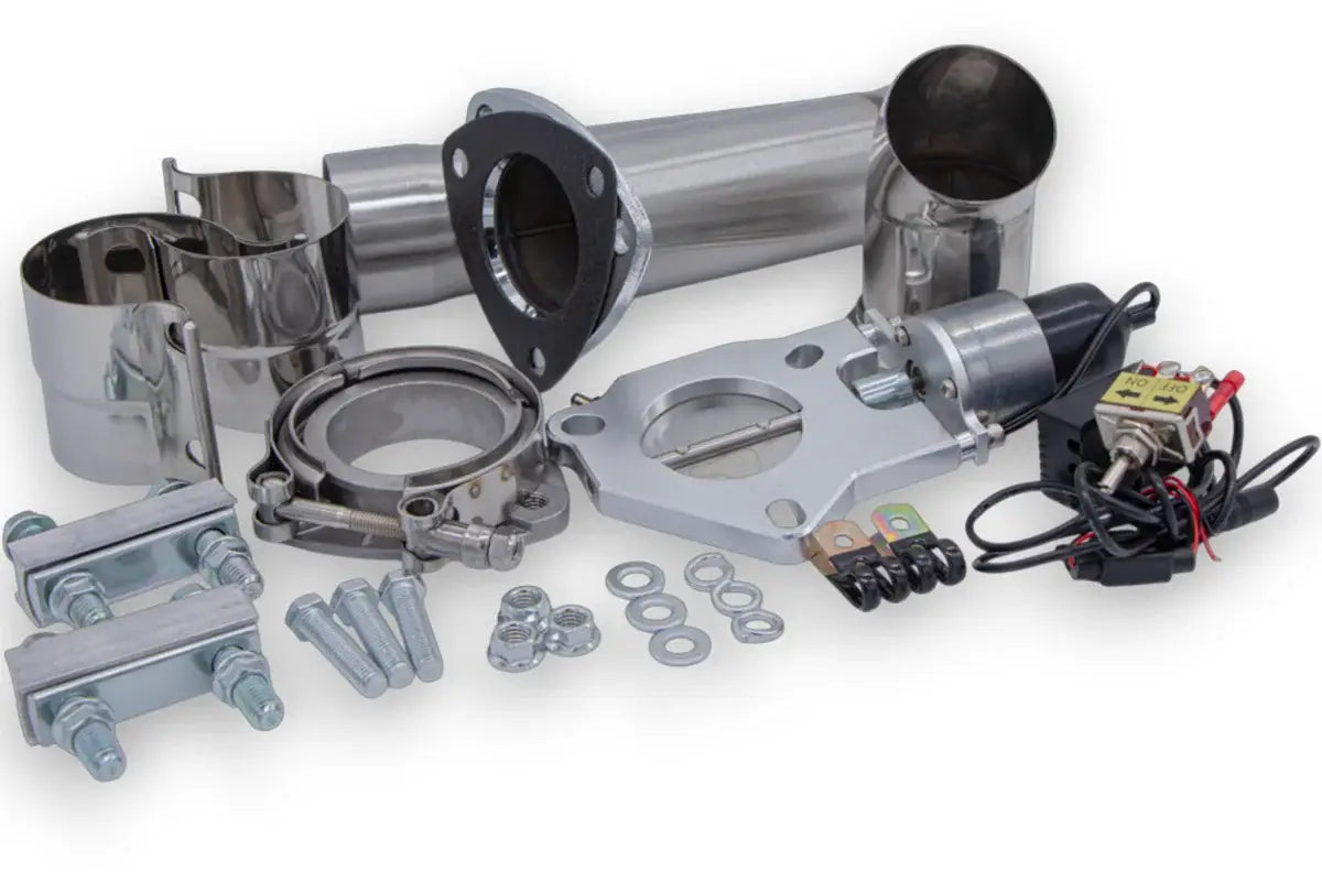 Granatelli Electronic Exhaust Cutout Kit 302530 - Stainless Steel Slip-Fit : 3.00" inches