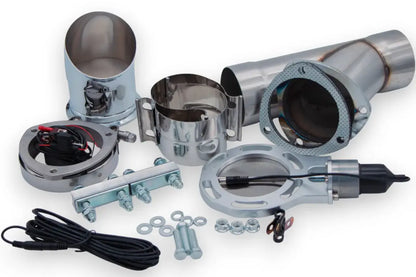 Granatelli Electronic Exhaust Cutout Kit 302535 - Stainless Steel Slip-Fit : 3.50" inches