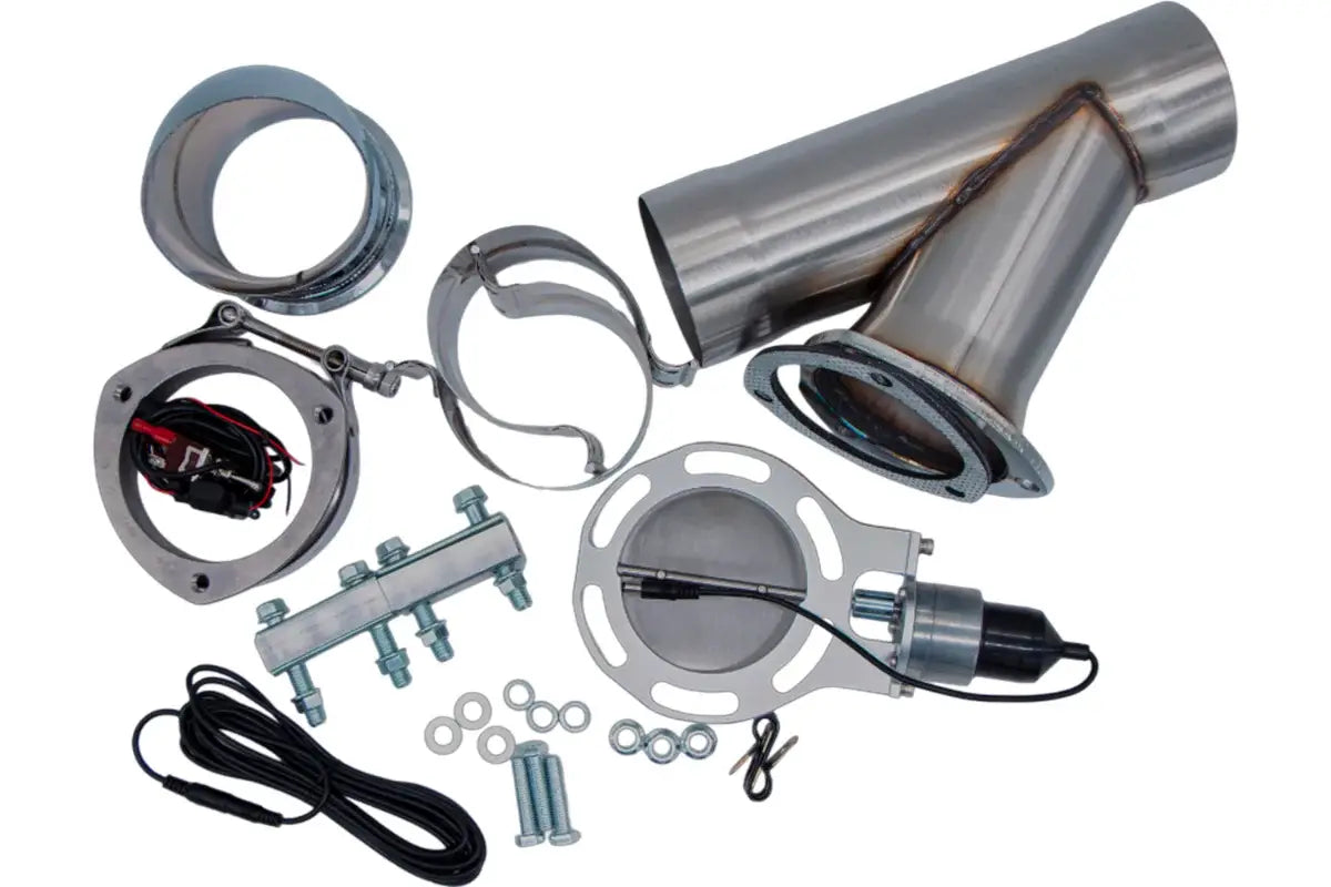 Granatelli Electronic Exhaust Cutout Kit 302540 - SS Slip-Fit - 4.00"