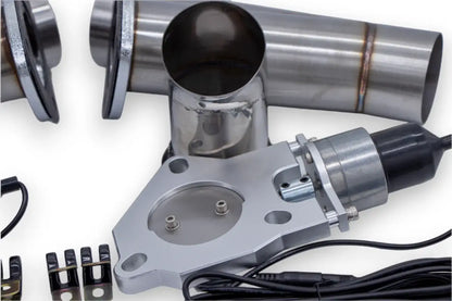 Granatelli Electronic Exhaust Cutout Kit 307525K - Stainless Steel Weld-In - 2.50"