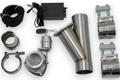 Granatelli Vacuum/Pressure Controlled Electronic Exhaust Cutout Systems - Stainless Steel Slip-Fit 309525K