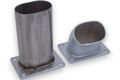Granatelli Dual Electronic Exhaust Oval Cutout Kit 313530 - Stainless Steel Weld-In 3.00"