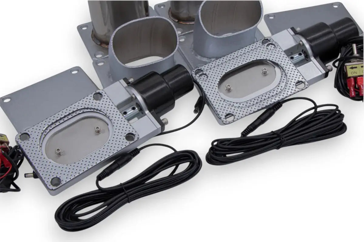 Granatelli Electronic Exhaust Oval Cutout Kit 313530D - Stainless Steel Weld-In