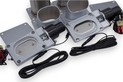 Granatelli Electronic Exhaust Oval Cutout Kit 313530D - Stainless Steel Weld-In