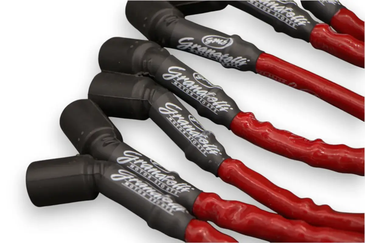 Granatelli "0 ohm" High Performance Spark Plug Wires Red 28-1545HTR