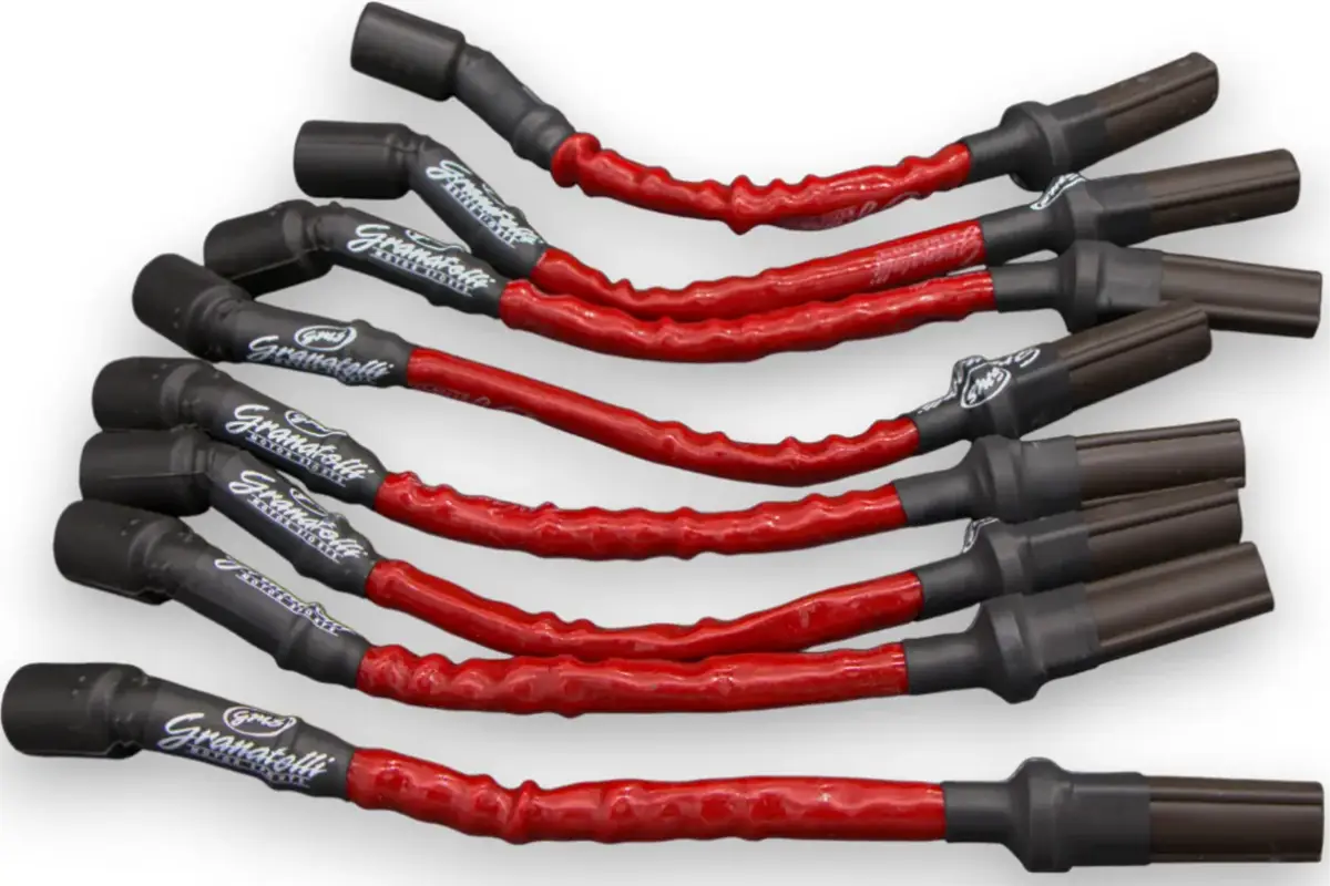 Granatelli "0 ohm" High Performance Spark Plug Wires Red 28-1545HTR