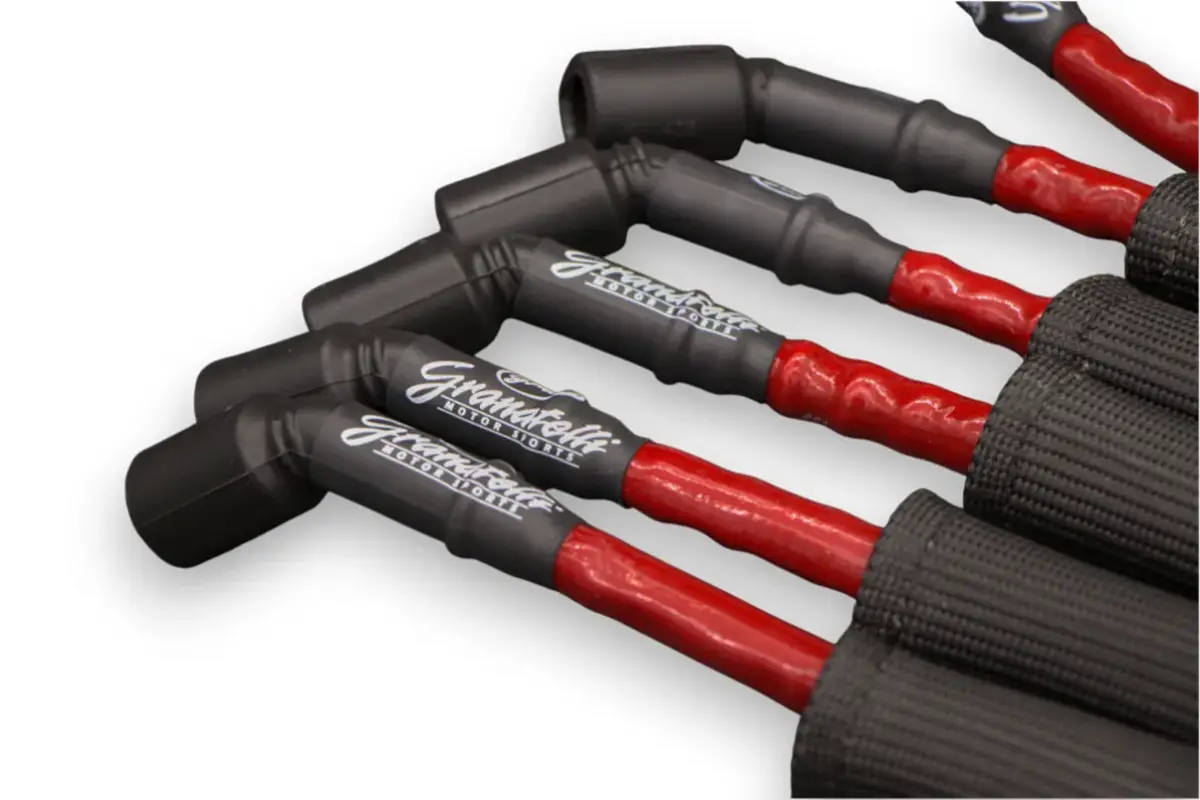 Granatelli "0 ohm" High Performance Spark Plug Wires Red 28-1545HTRB
