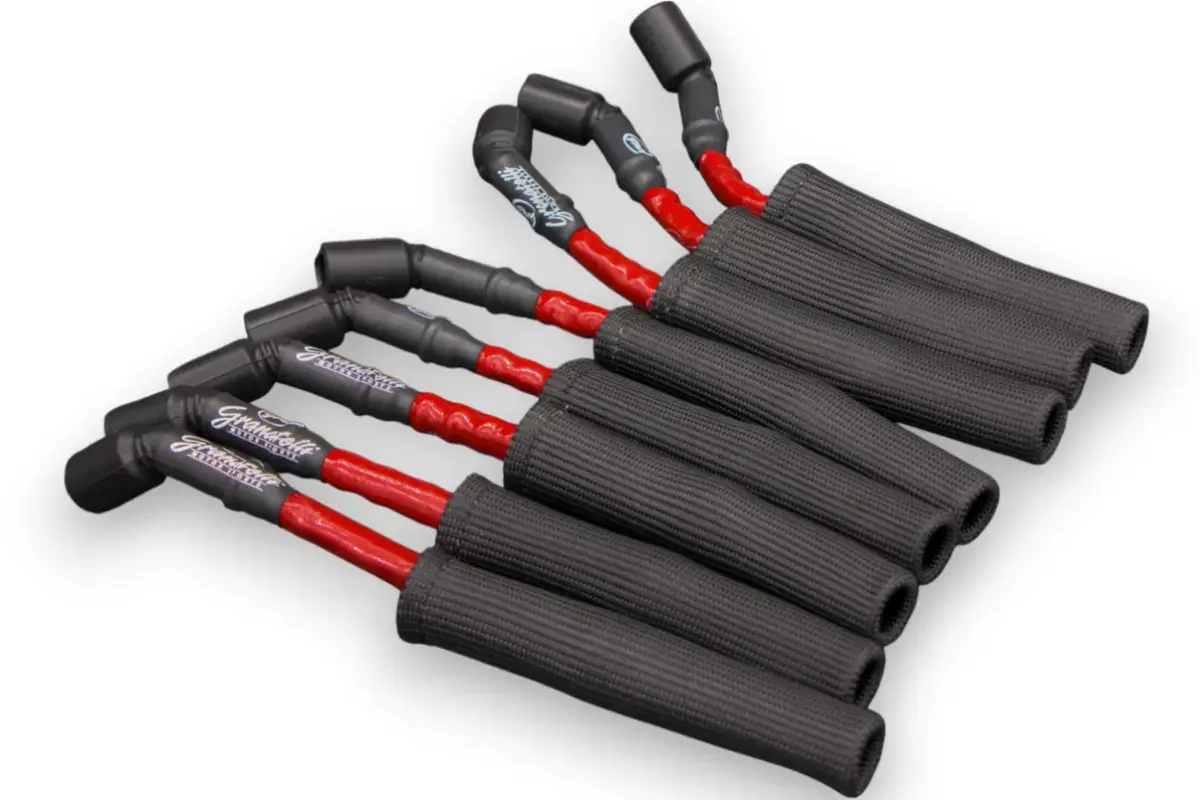 Granatelli "0 ohm" High Performance Spark Plug Wires Red 28-1545HTRB