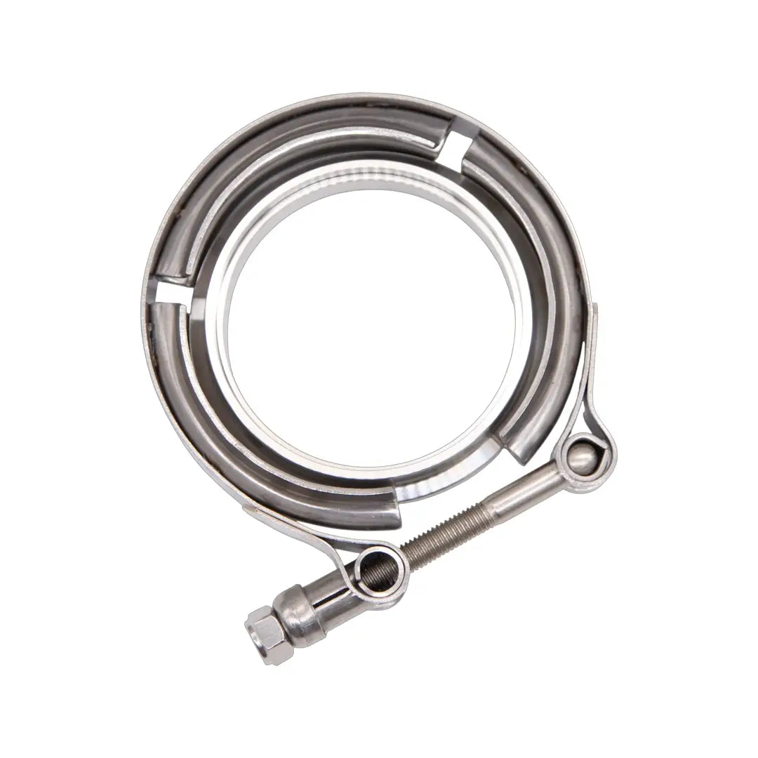 Granatelli Turbo Adapter, 90^ Cast Elbow. 3.0" V-Band to T3/T4 Housing, Threaded
