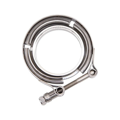 Granatelli Turbo Adapter, 90^ Cast Elbow. 3.0" V-Band to T3/T4 Housing, Threaded