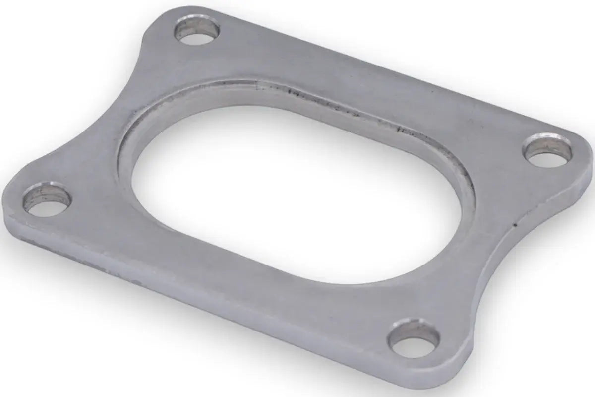 Granatelli Oval Exhaust Flange, 3 Inch, Stainless Steel