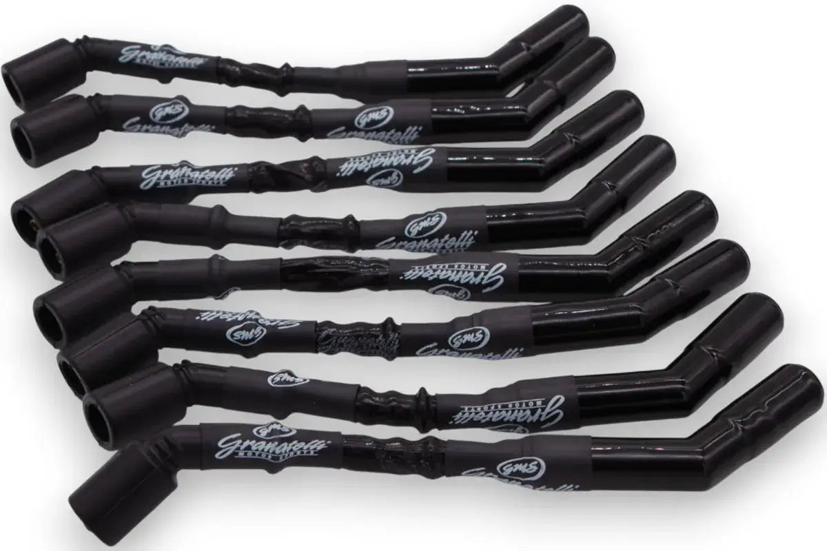 Granatelli 10 inch Black "0 ohm" High Performance Spark Plug Wires With Ceramic Boots 28-1545-CBB