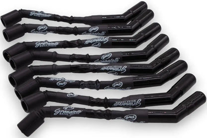 Granatelli 10 inch Black "0 ohm" High Performance Spark Plug Wires With Ceramic Boots 28-1545-CBB